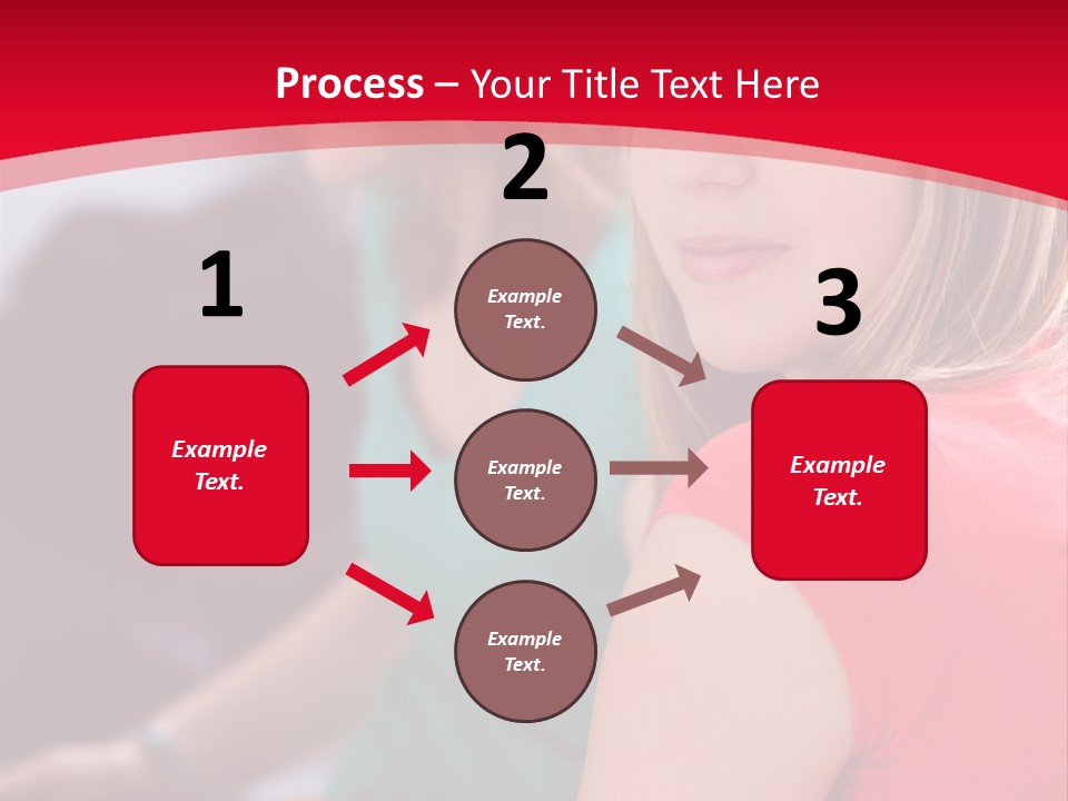 Student Outdoor Female PowerPoint Template