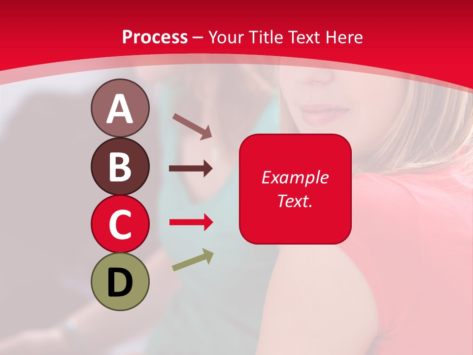 Student Outdoor Female PowerPoint Template