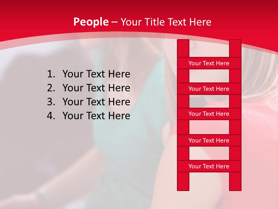 Student Outdoor Female PowerPoint Template