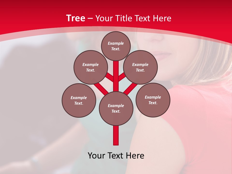 Student Outdoor Female PowerPoint Template