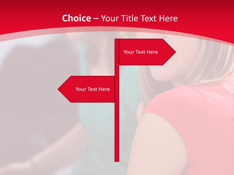 Student Outdoor Female PowerPoint Template