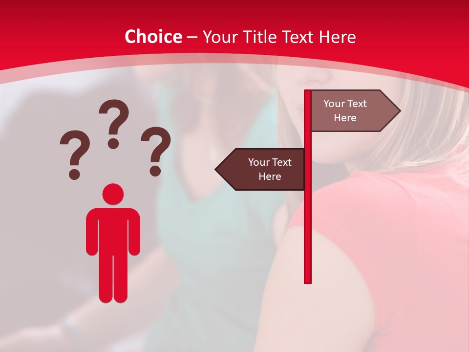 Student Outdoor Female PowerPoint Template