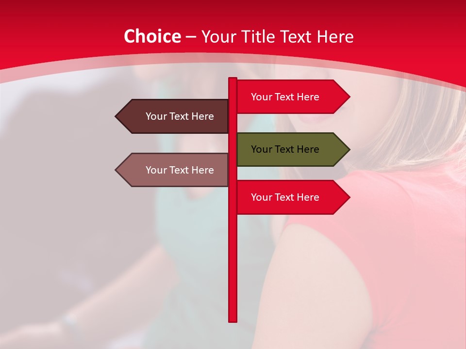 Student Outdoor Female PowerPoint Template