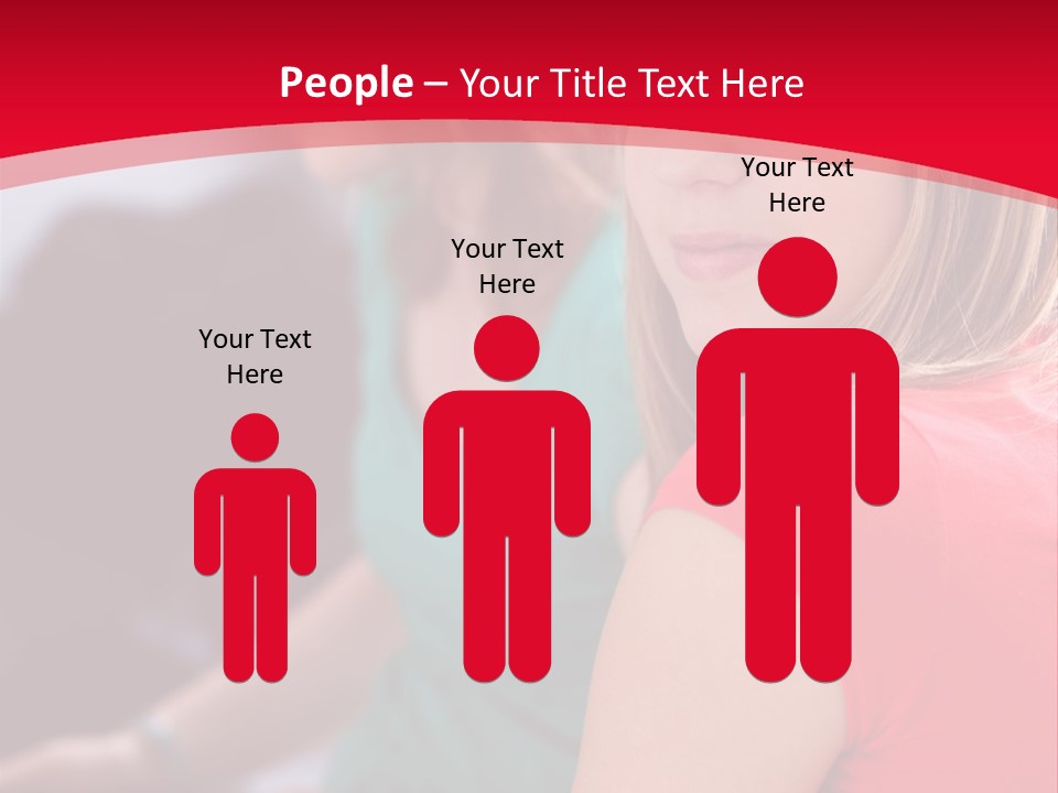 Student Outdoor Female PowerPoint Template