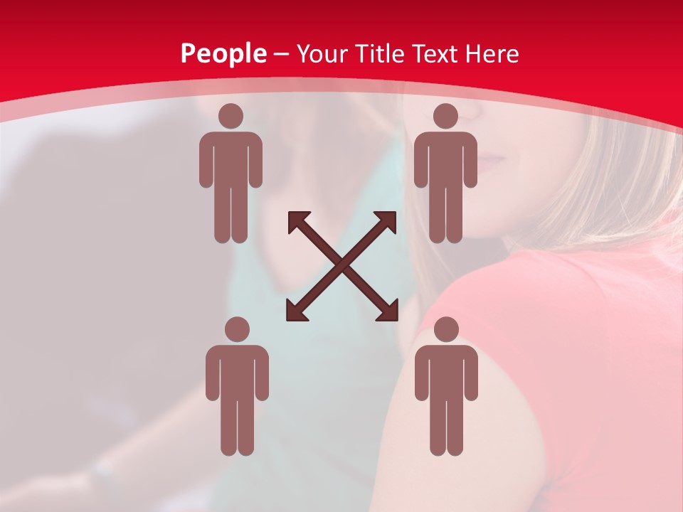 Student Outdoor Female PowerPoint Template