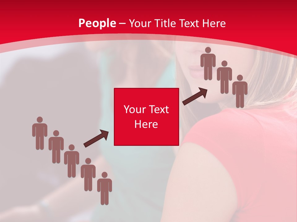 Student Outdoor Female PowerPoint Template