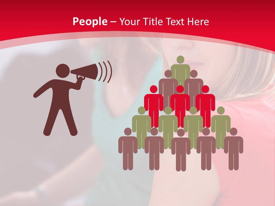 Student Outdoor Female PowerPoint Template