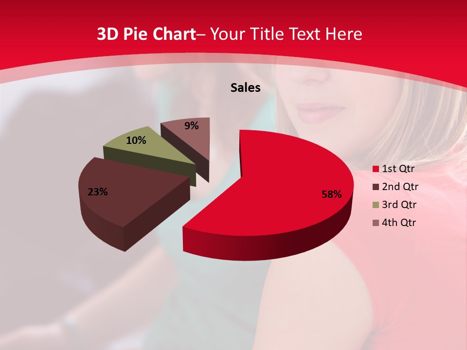 Student Outdoor Female PowerPoint Template