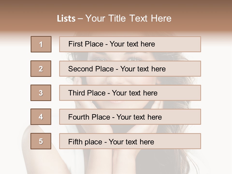 Beautiful Studio Person PowerPoint Template