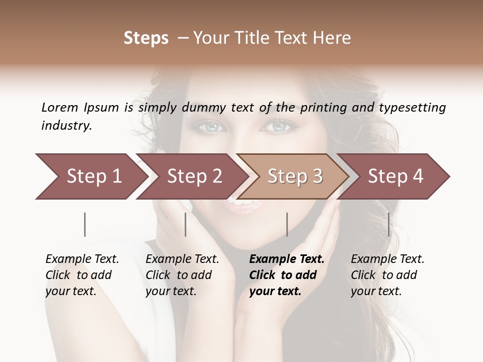 Beautiful Studio Person PowerPoint Template