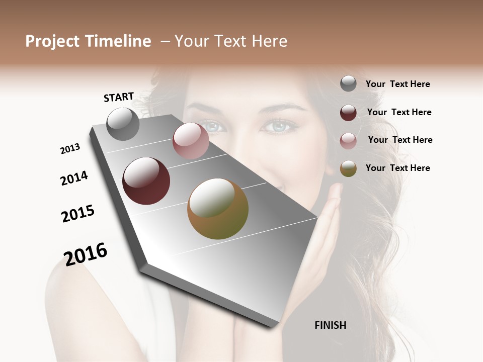 Beautiful Studio Person PowerPoint Template