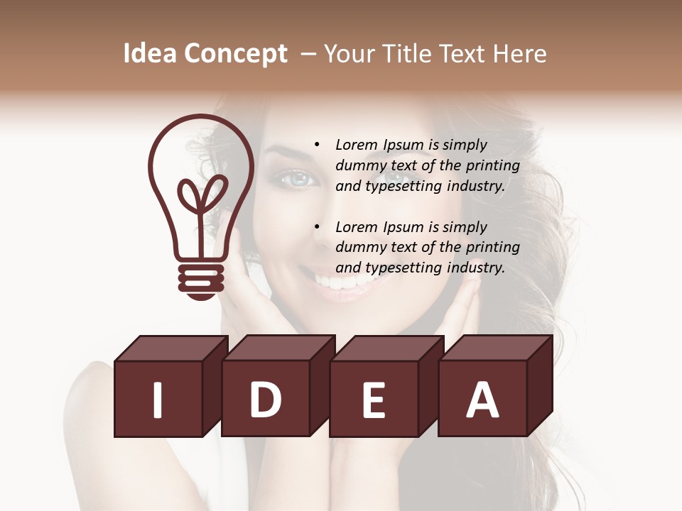 Beautiful Studio Person PowerPoint Template