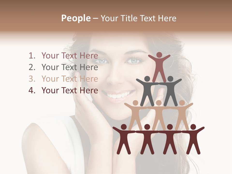 Beautiful Studio Person PowerPoint Template