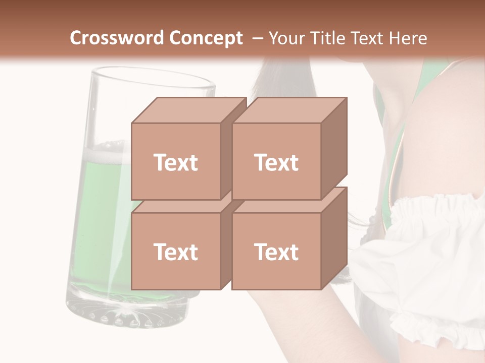 Beautiful Irish Saint PowerPoint Template