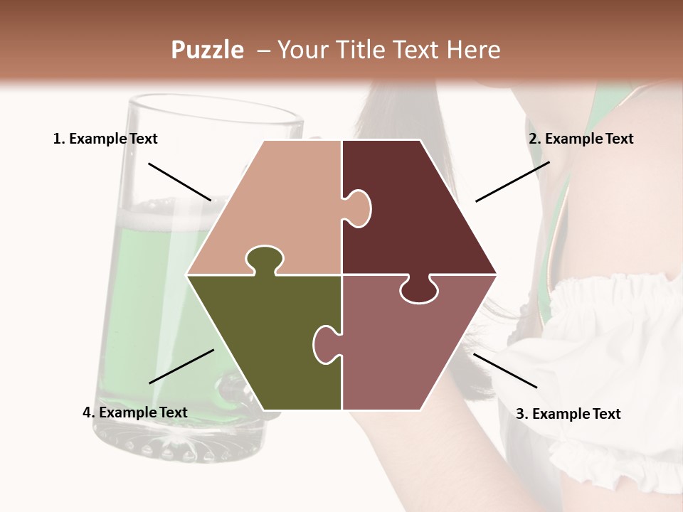 Beautiful Irish Saint PowerPoint Template