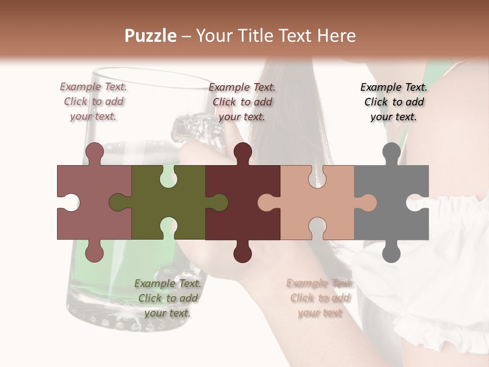 Beautiful Irish Saint PowerPoint Template