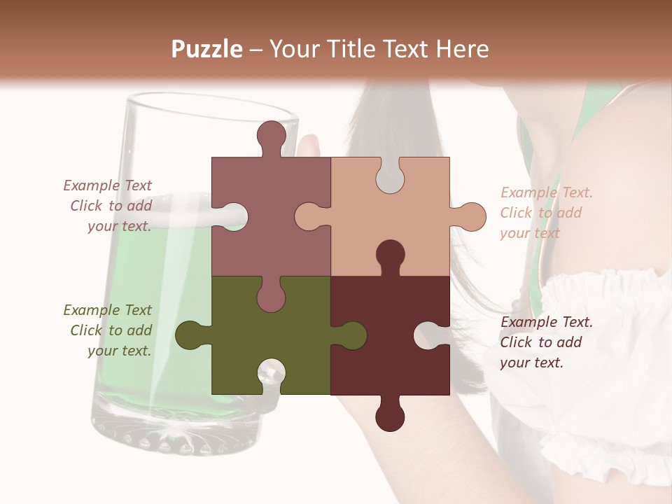 Beautiful Irish Saint PowerPoint Template