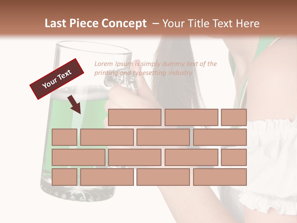 Beautiful Irish Saint PowerPoint Template