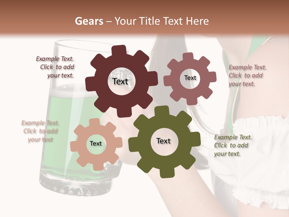 Beautiful Irish Saint PowerPoint Template