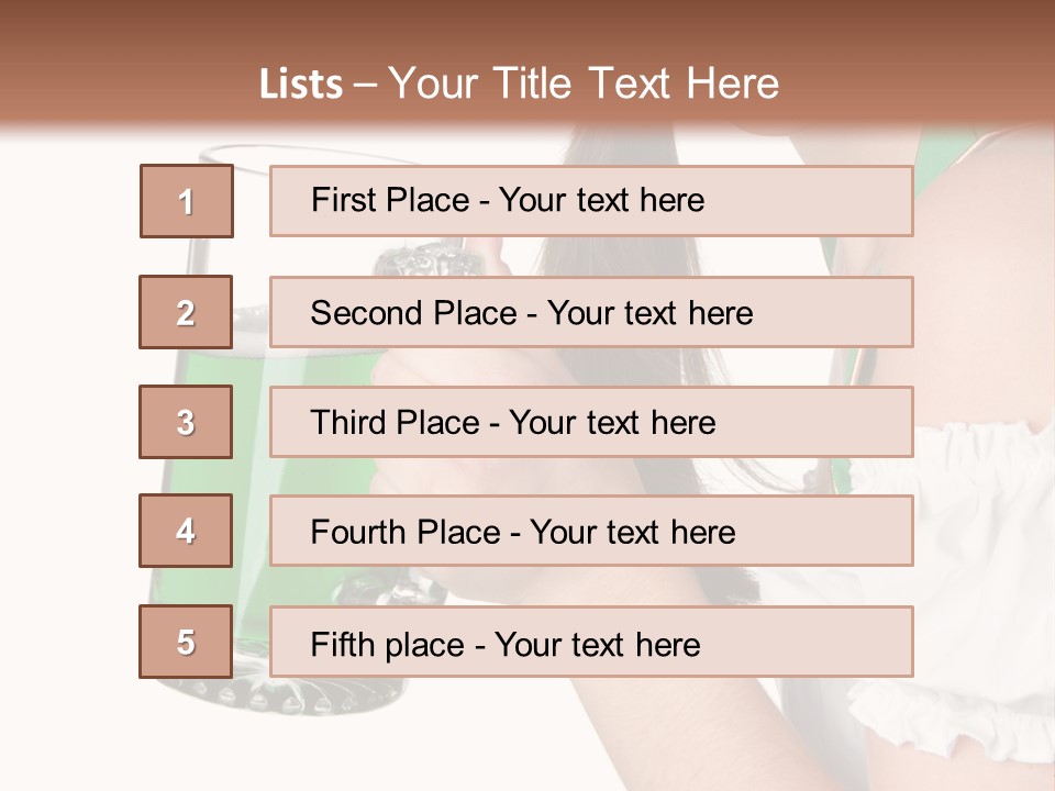 Beautiful Irish Saint PowerPoint Template