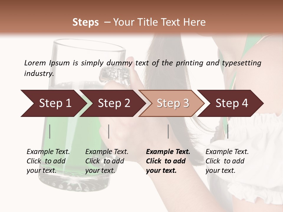 Beautiful Irish Saint PowerPoint Template