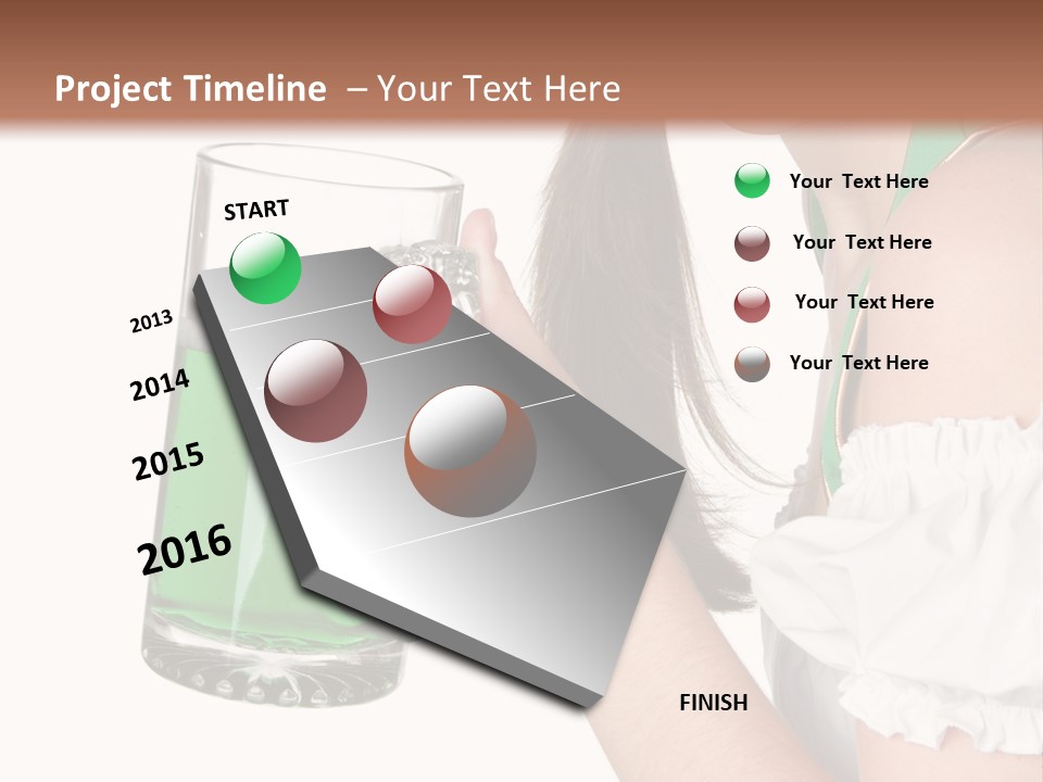 Beautiful Irish Saint PowerPoint Template