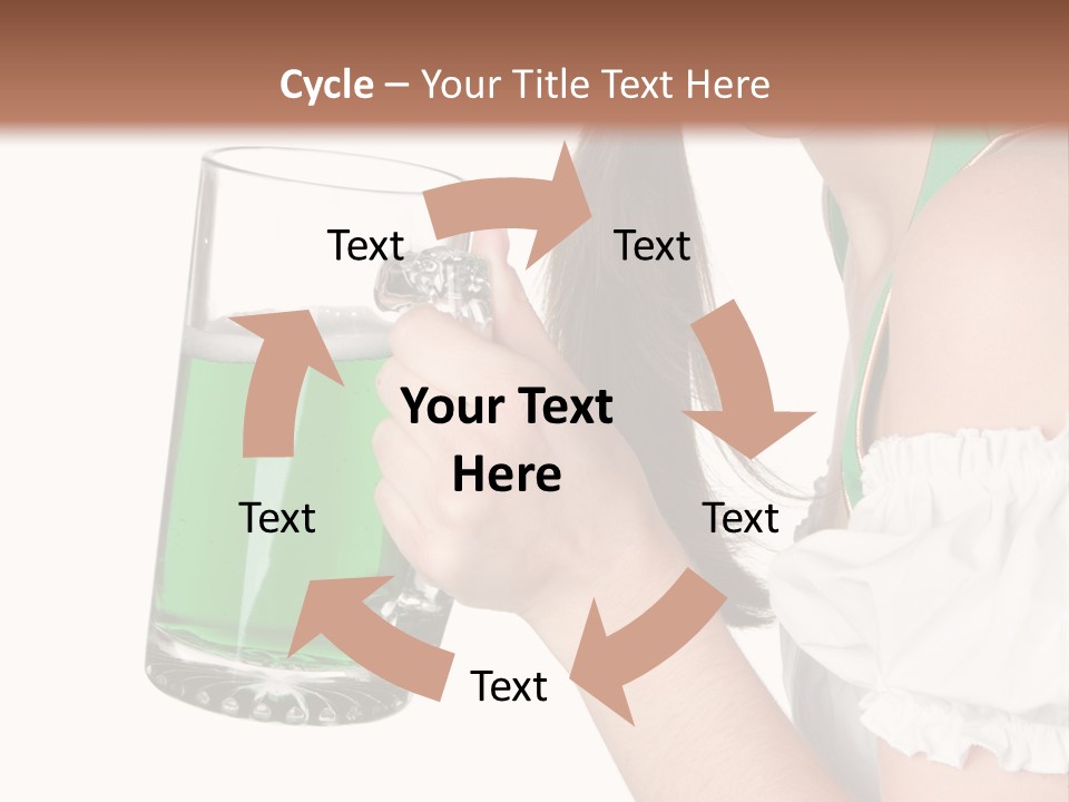 Beautiful Irish Saint PowerPoint Template