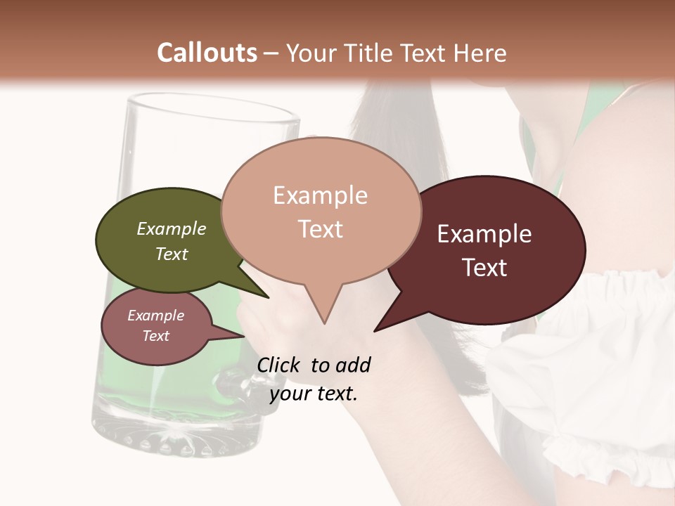 Beautiful Irish Saint PowerPoint Template