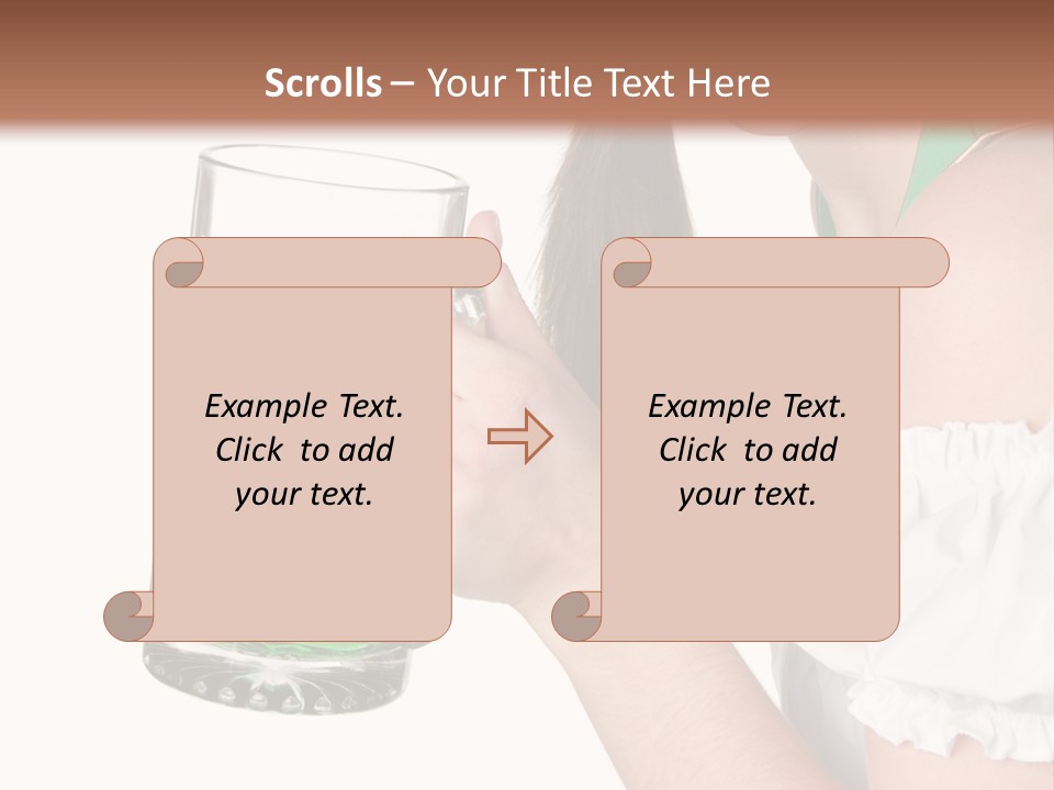 Beautiful Irish Saint PowerPoint Template