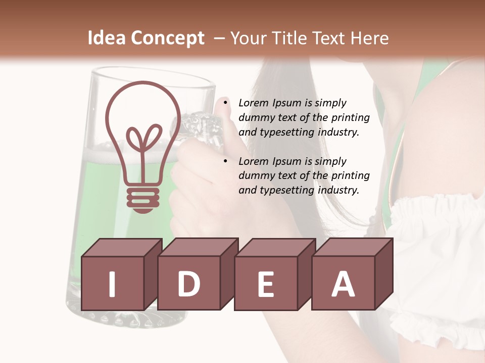 Beautiful Irish Saint PowerPoint Template