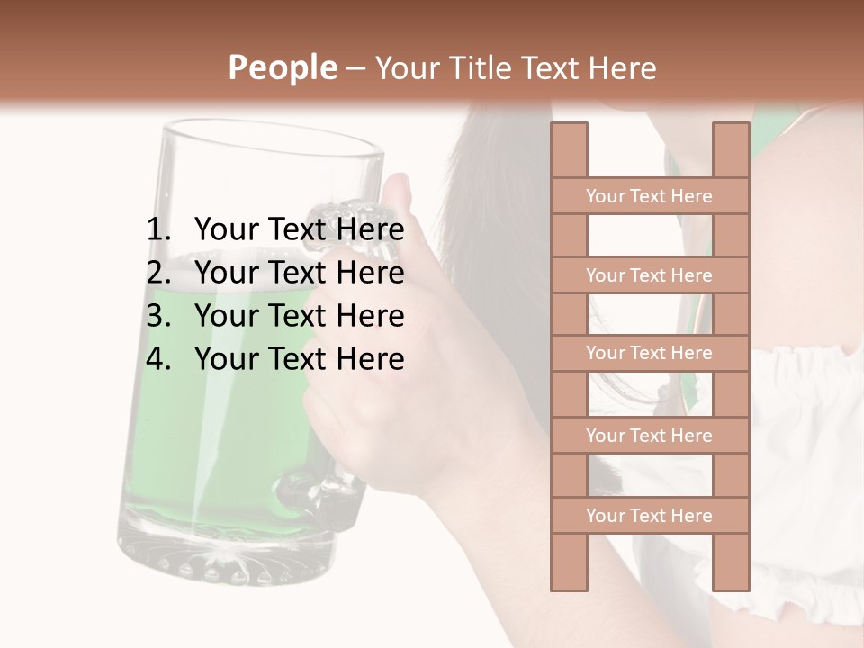 Beautiful Irish Saint PowerPoint Template