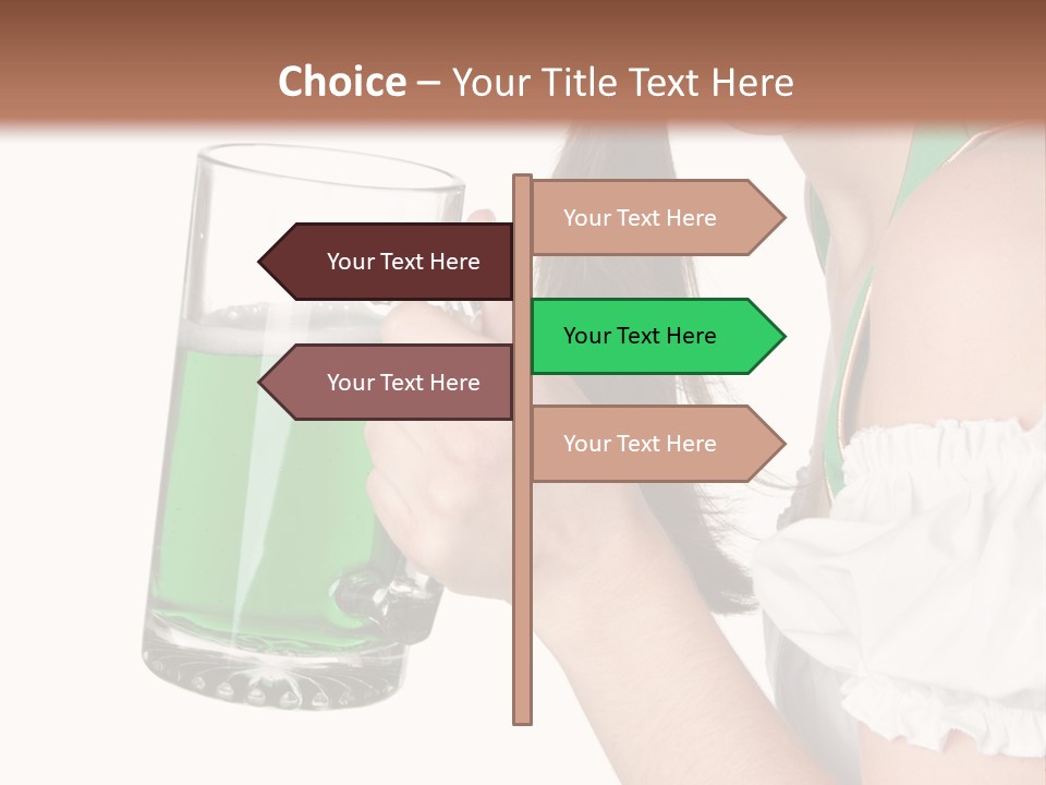 Beautiful Irish Saint PowerPoint Template