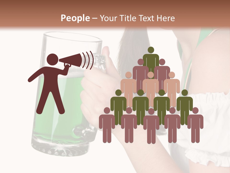 Beautiful Irish Saint PowerPoint Template