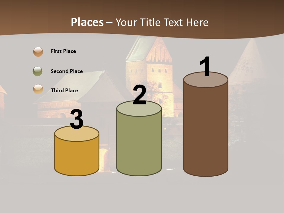 Snow Night Temple PowerPoint Template