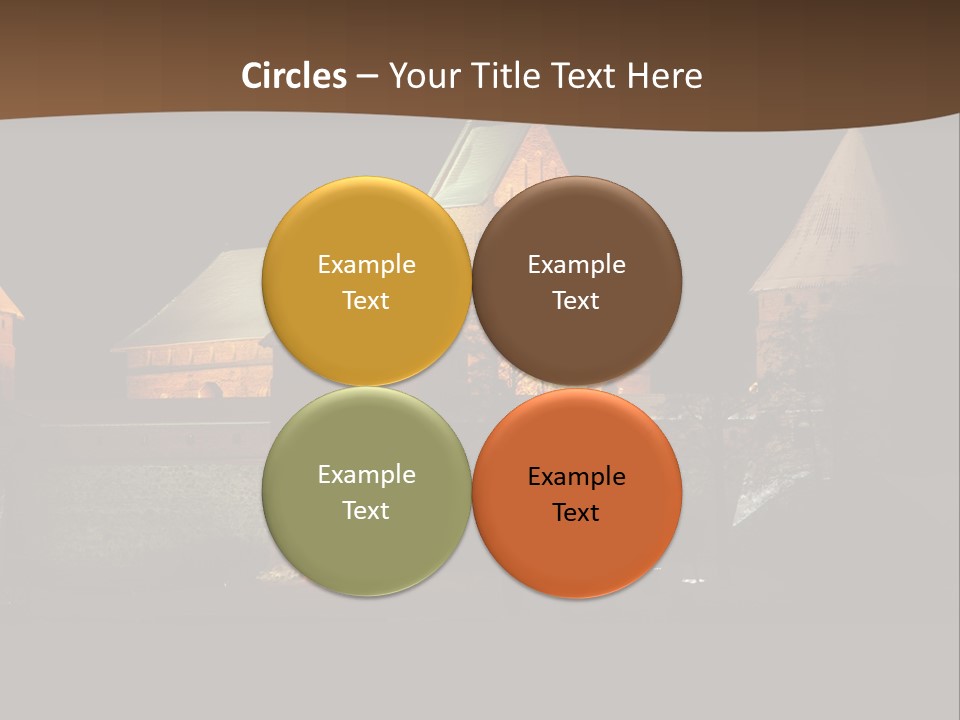 Snow Night Temple PowerPoint Template