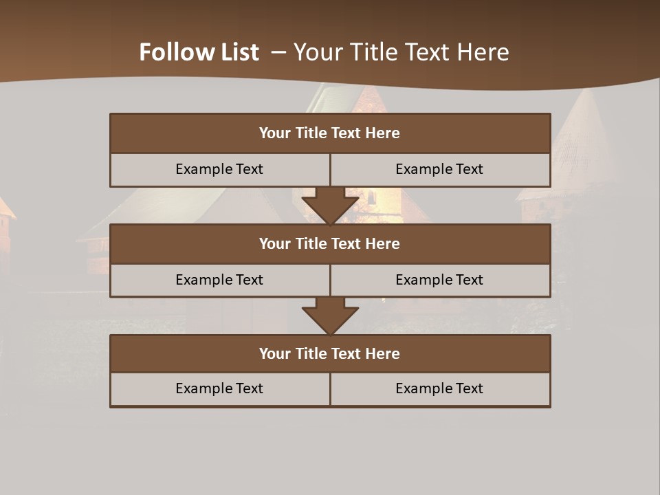 Snow Night Temple PowerPoint Template