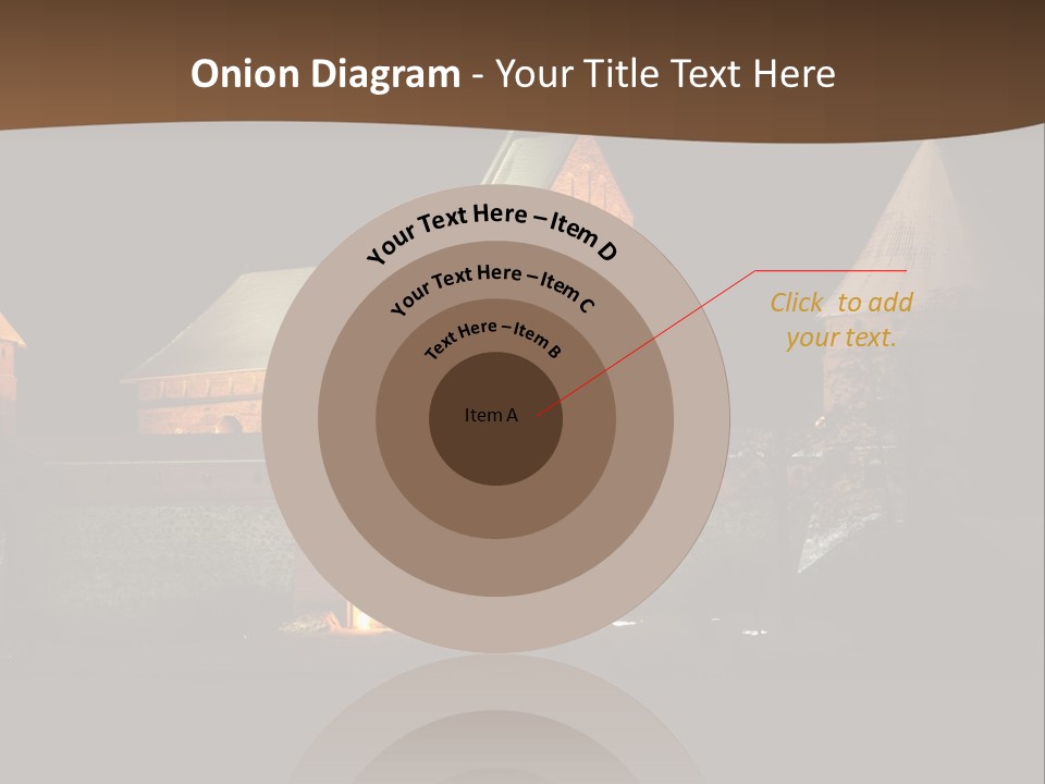 Snow Night Temple PowerPoint Template