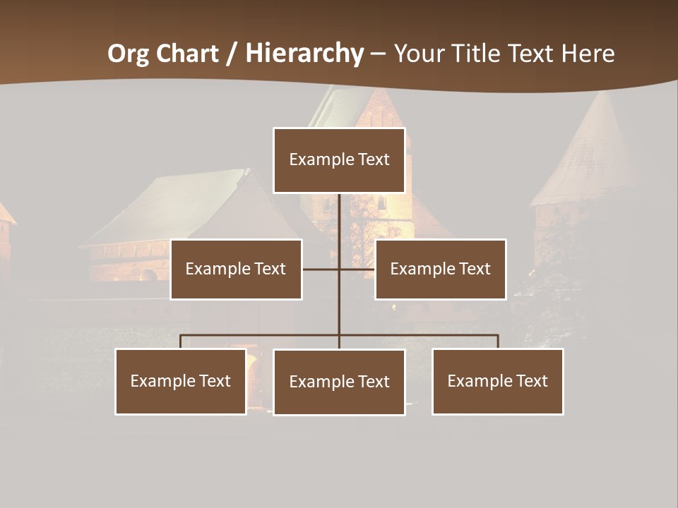 Snow Night Temple PowerPoint Template