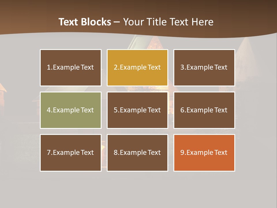 Snow Night Temple PowerPoint Template