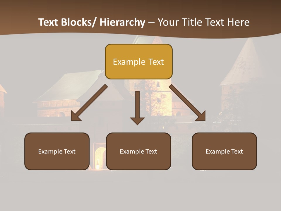 Snow Night Temple PowerPoint Template