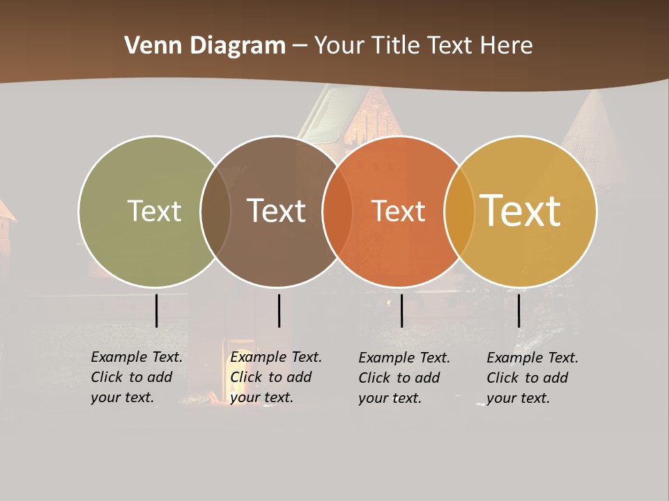 Snow Night Temple PowerPoint Template