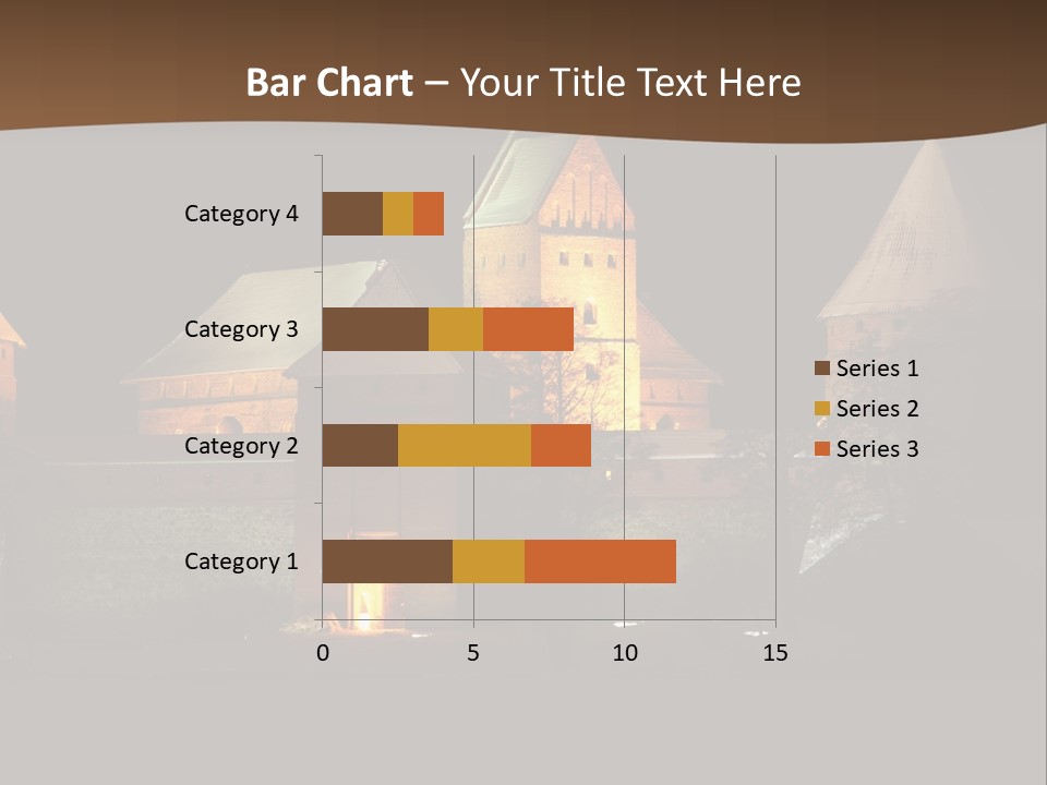 Snow Night Temple PowerPoint Template