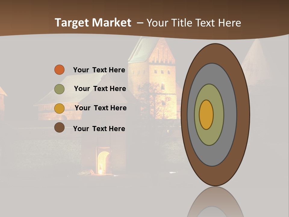 Snow Night Temple PowerPoint Template