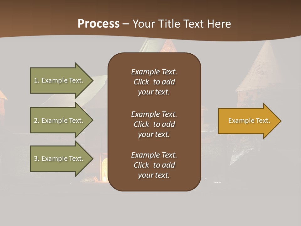 Snow Night Temple PowerPoint Template