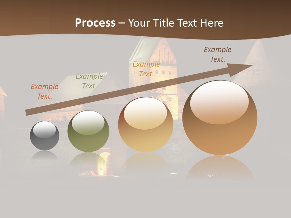 Snow Night Temple PowerPoint Template