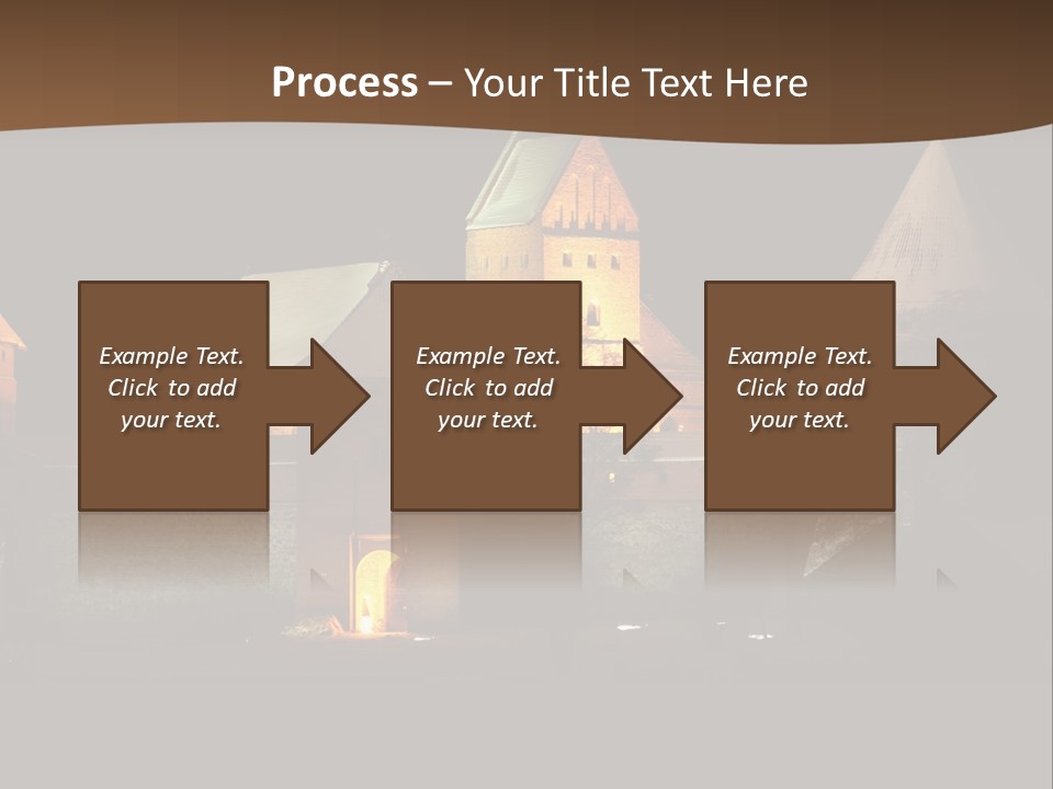 Snow Night Temple PowerPoint Template