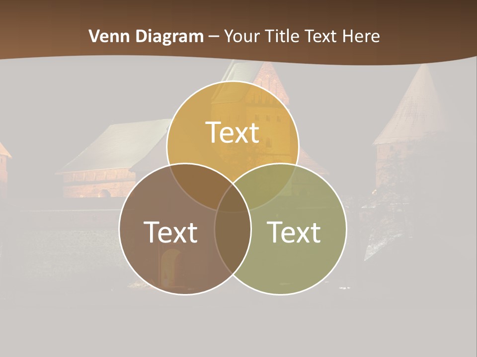 Snow Night Temple PowerPoint Template