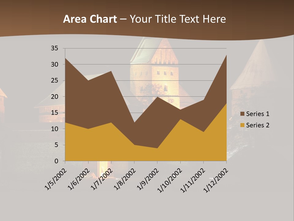 Snow Night Temple PowerPoint Template