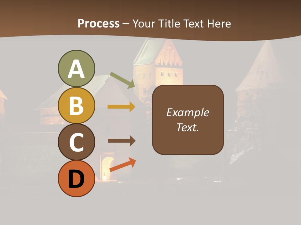 Snow Night Temple PowerPoint Template