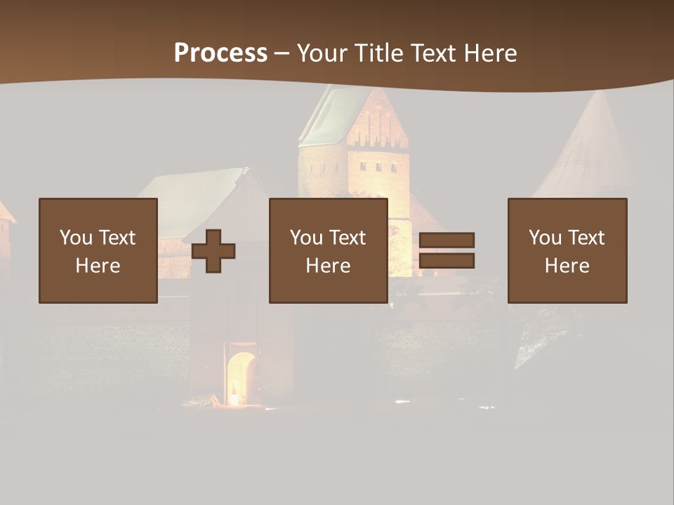 Snow Night Temple PowerPoint Template